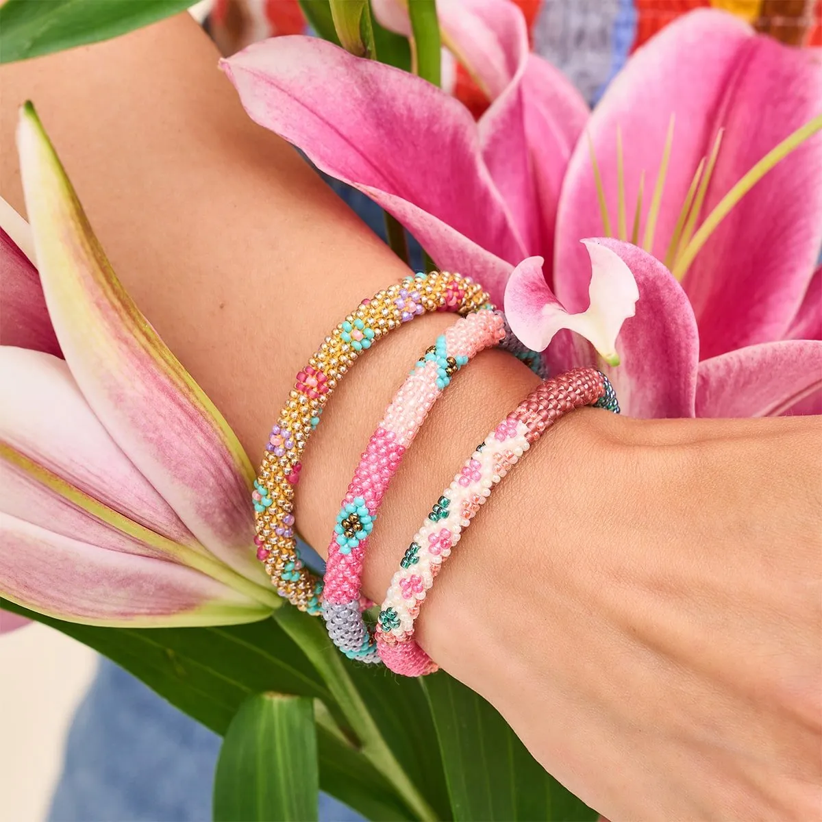 Secret Garden | Himalayan Glass Bead Bracelet