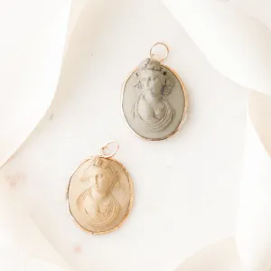 Sherwin Lava Cameo Pendants