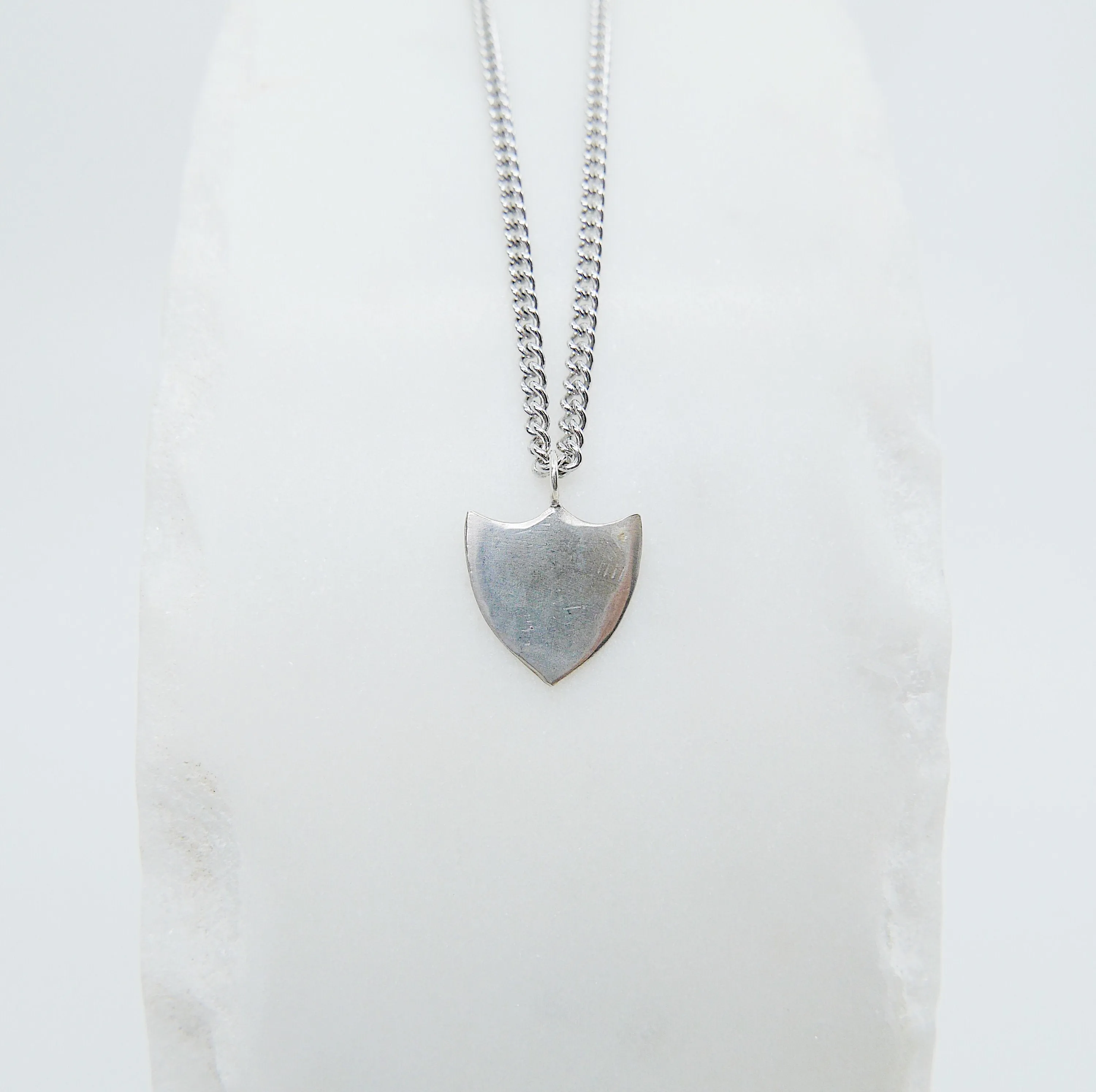Shield Silver Necklace