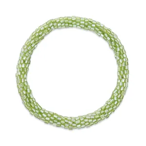 Shimmering Lime  | Himalayan Glass Bead Bracelet