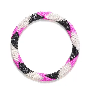 Shocking Pink | Himalayan Glass Bead Bracelet