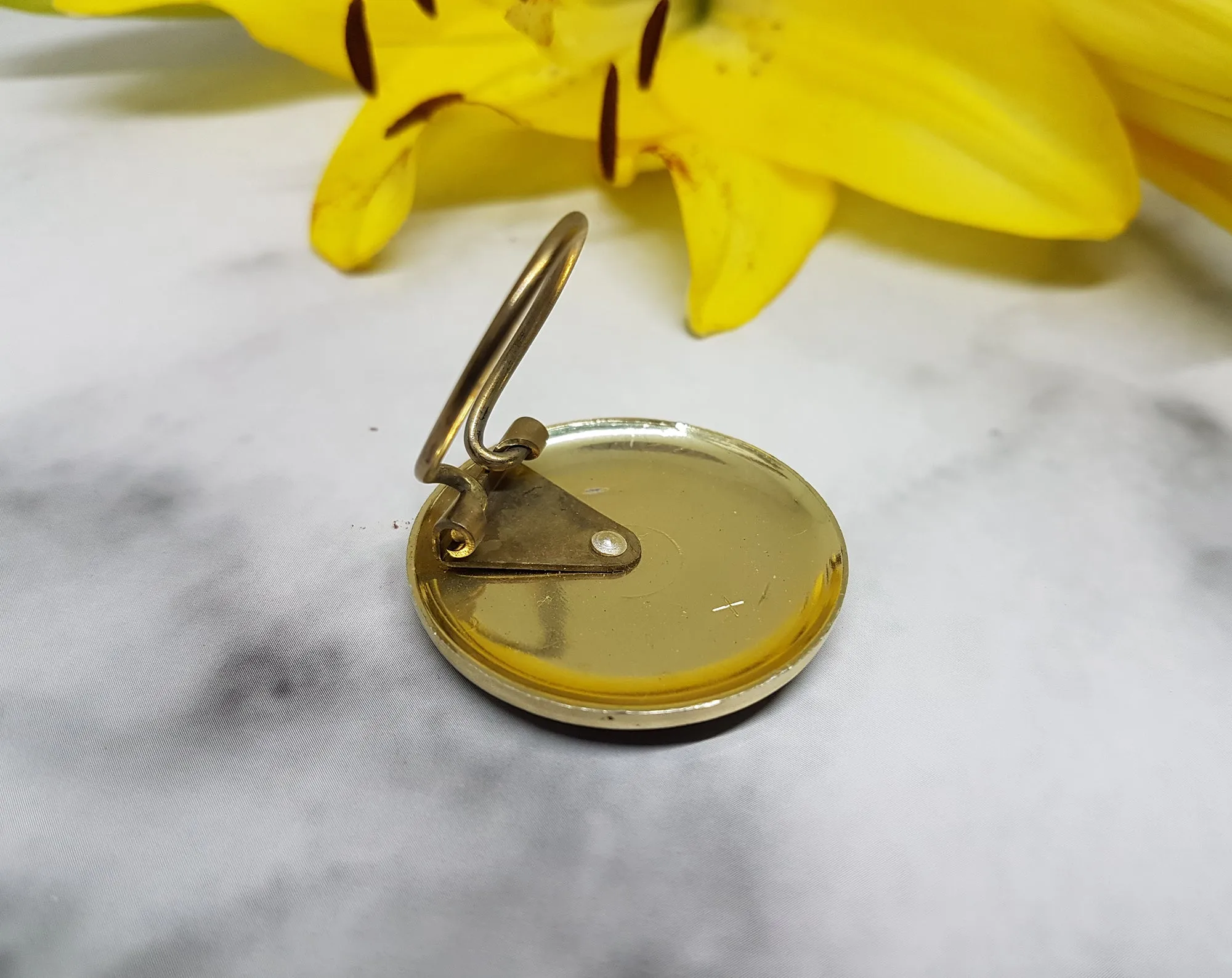Silver-tone Vintage Vikings-Inspired Geometric Brooch