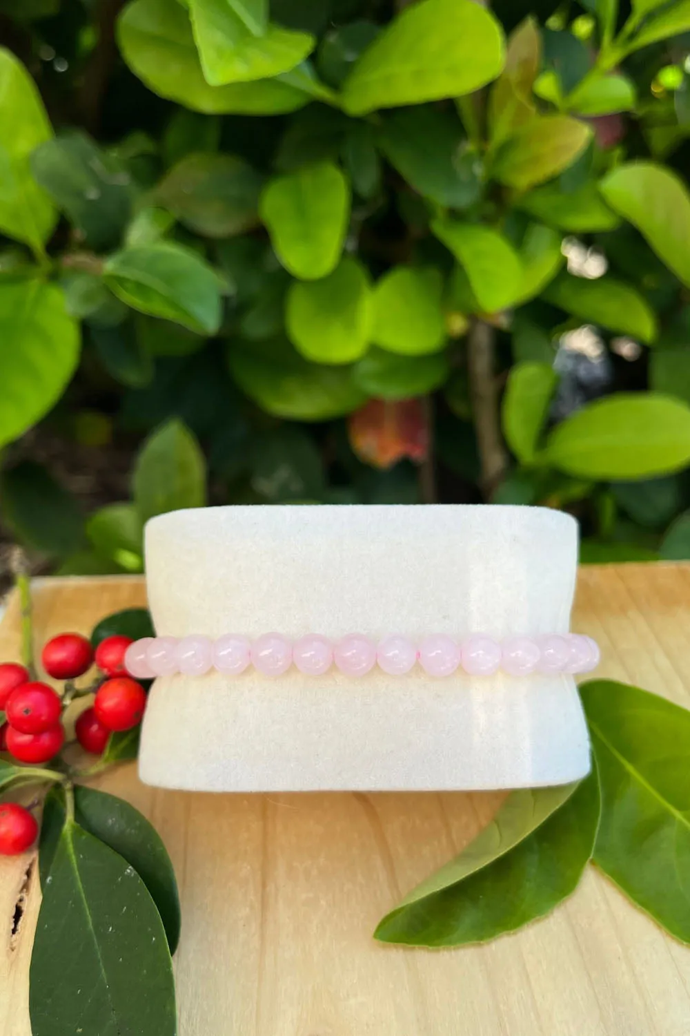 Sivalya Rose Quartz Gemstone Beaded Bracelet