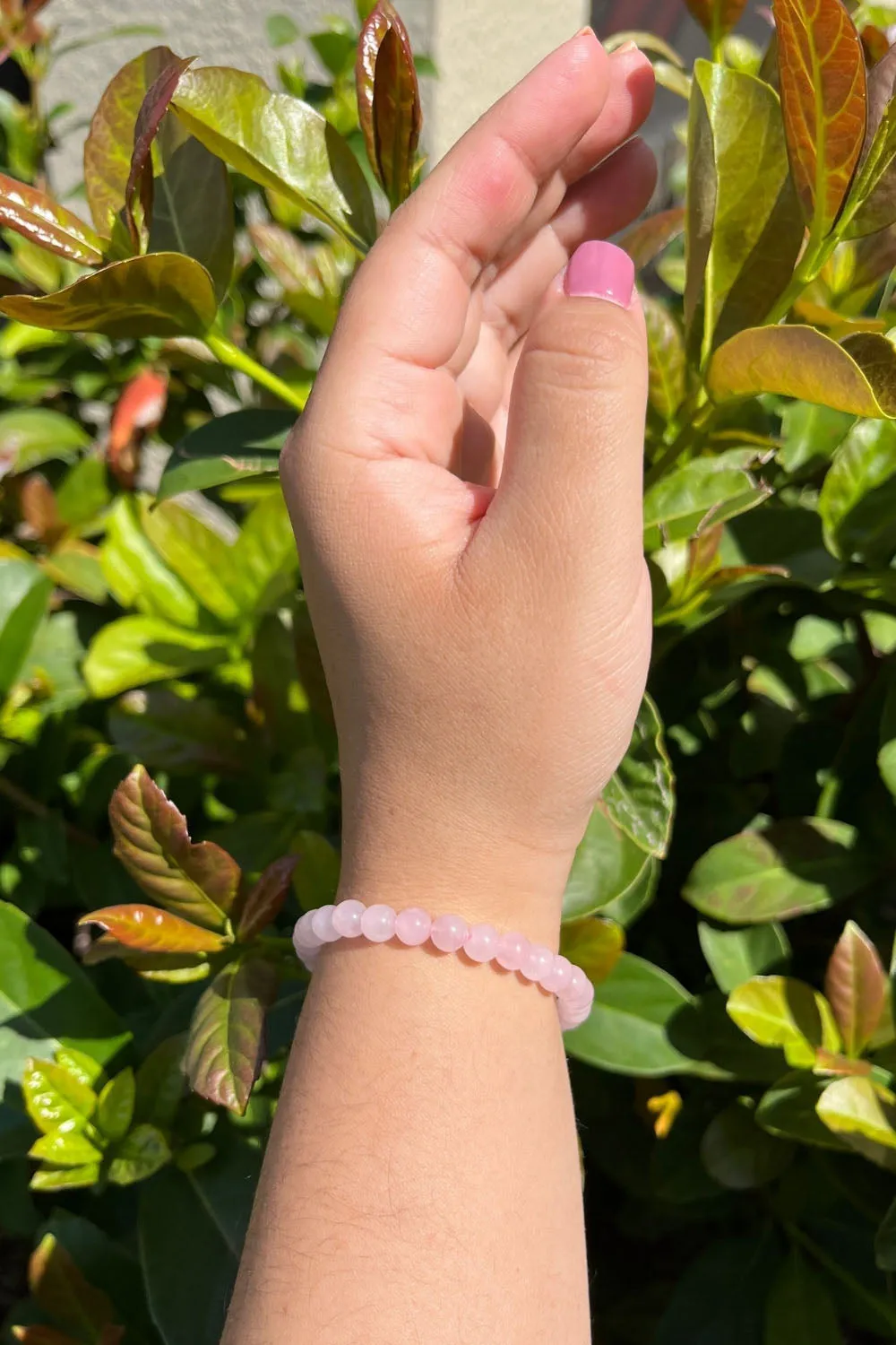 Sivalya Rose Quartz Gemstone Beaded Bracelet
