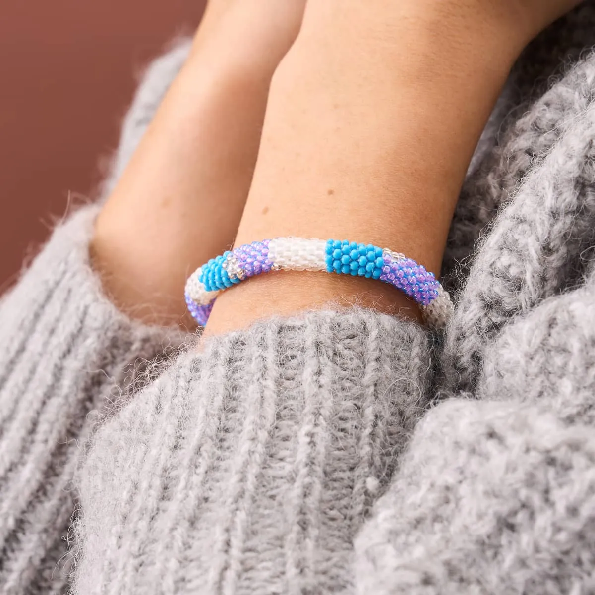 Snow Cone | Himalayan Glass Bead Bracelet