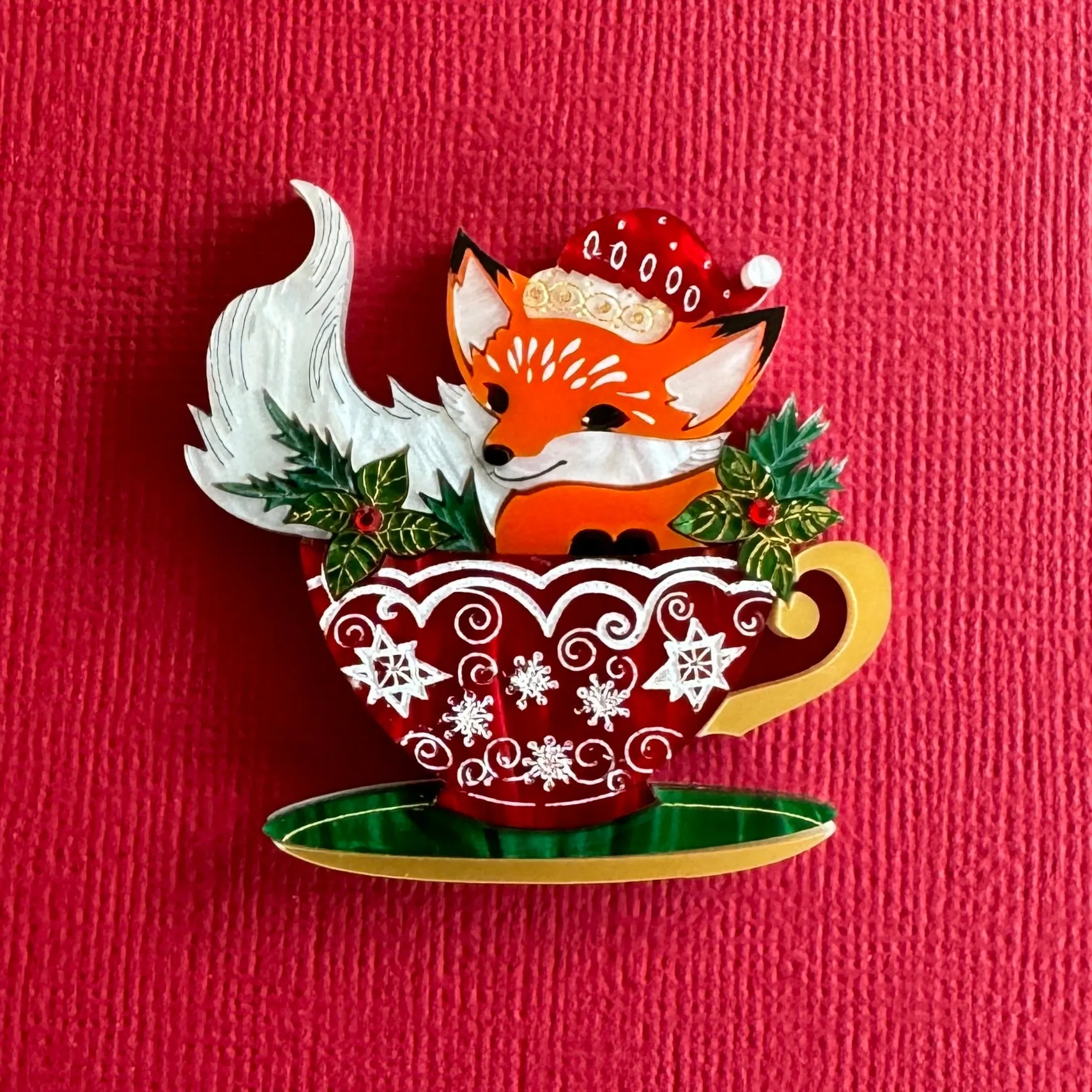 Snowflake whisker - brooch - Set of 2