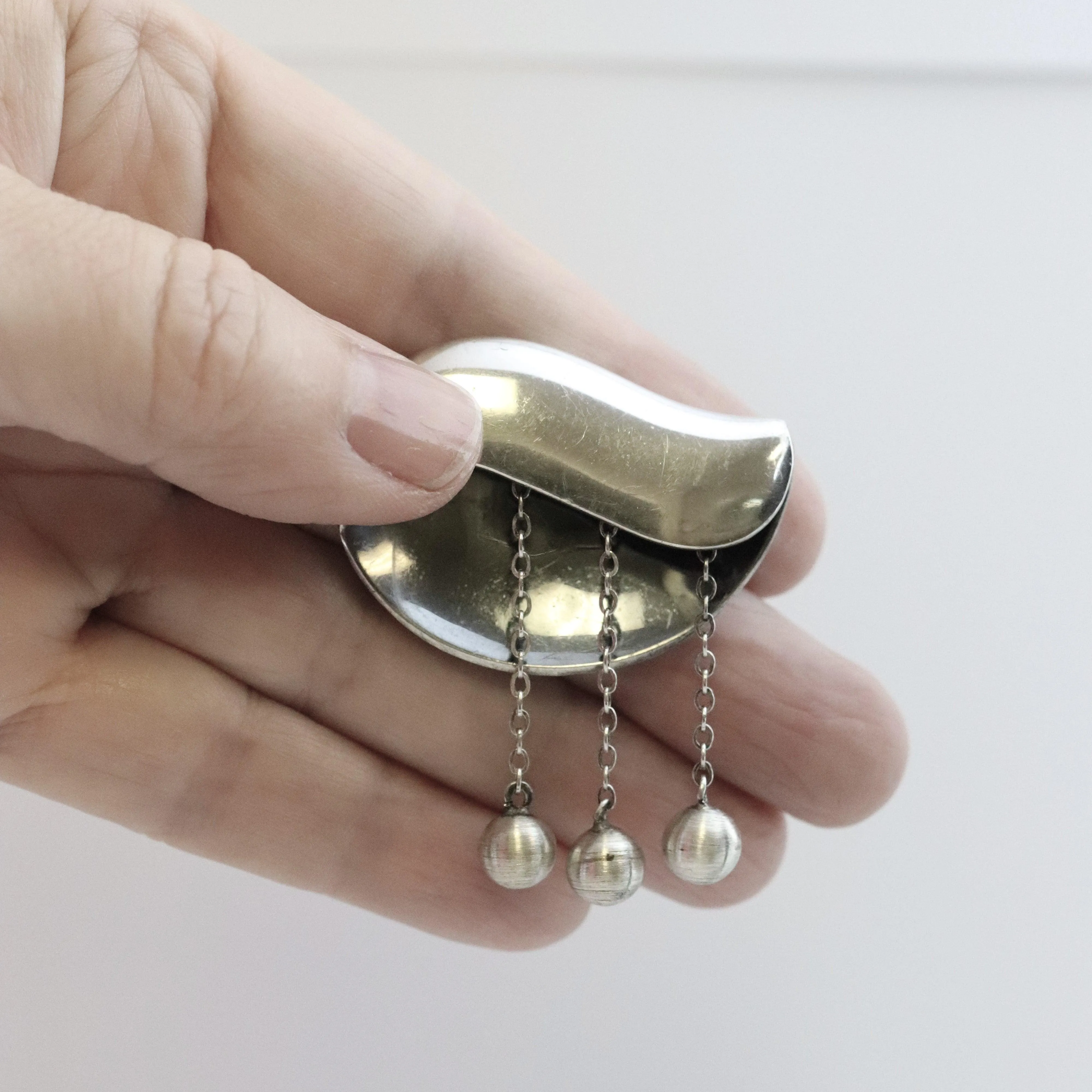 SOLD OUT: TAXCO SIGI PINEDA MODERNIST BROOCH WITH BEADS