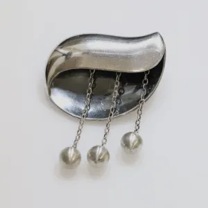 SOLD OUT: TAXCO SIGI PINEDA MODERNIST BROOCH WITH BEADS