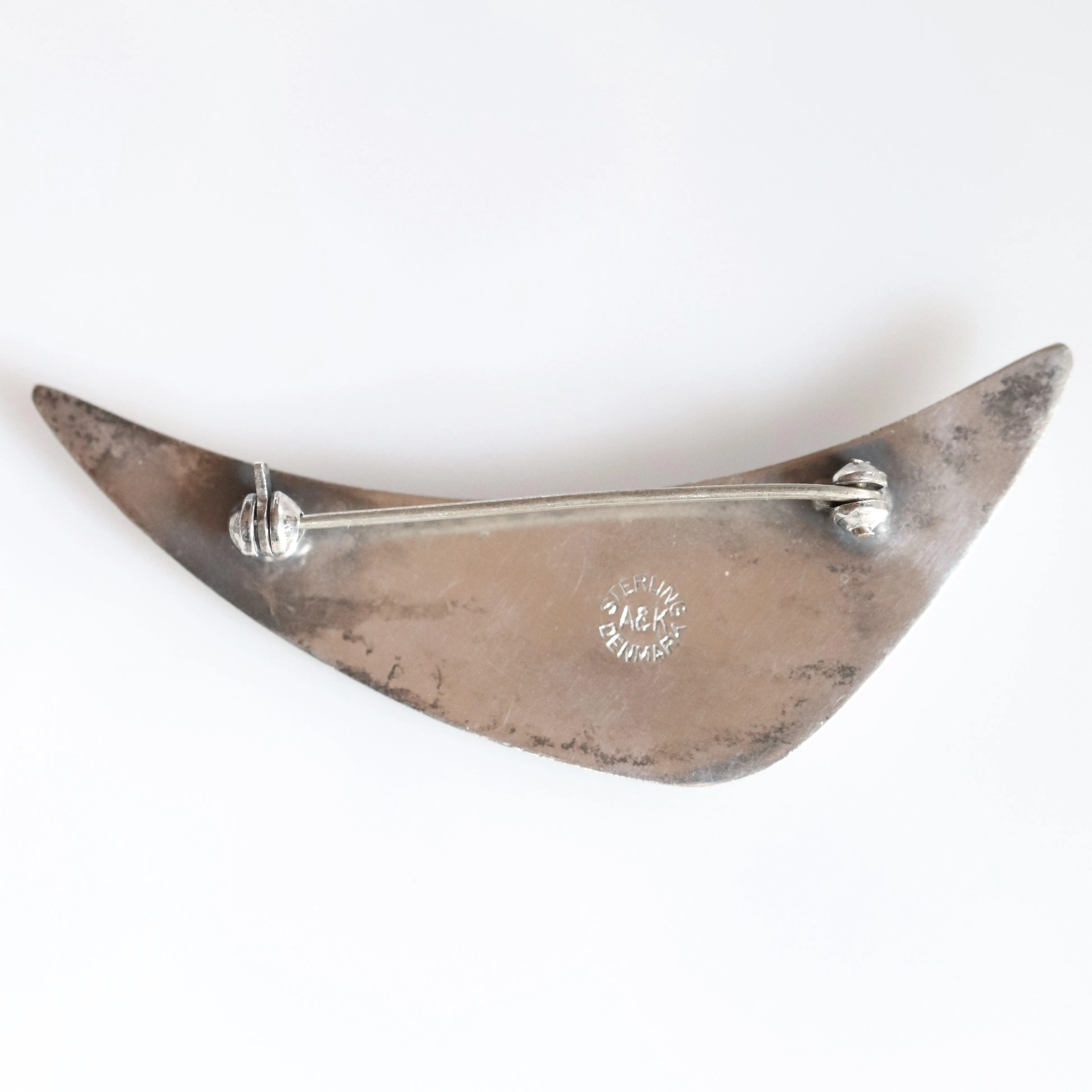 SOLD OUT: Vintage Aarre & Krogh Danish Jewelry | Abstract Swoosh Brooch