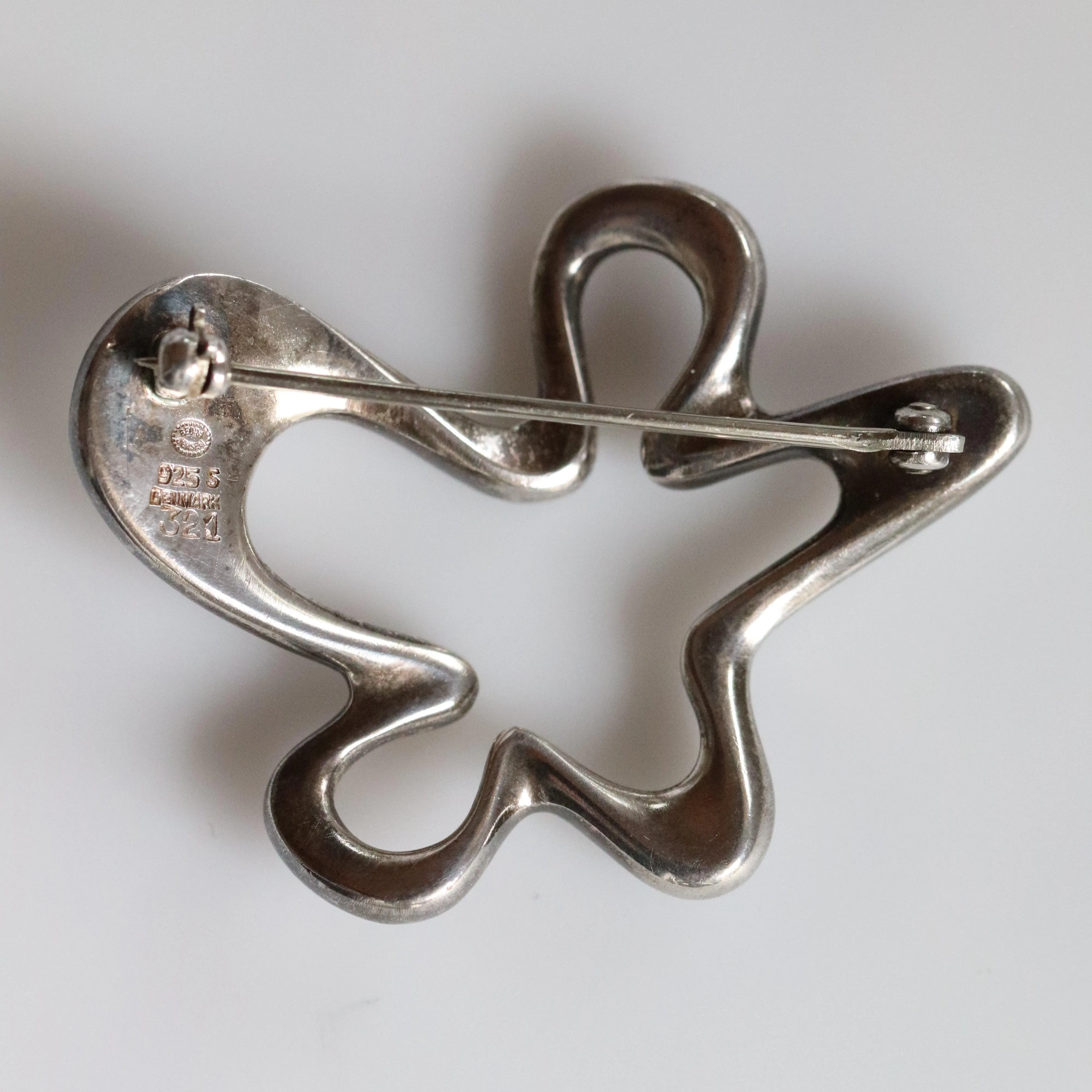 SOLD OUT: Vintage Georg Jensen Jewelry | Henning Koppel Abstract Pin 321