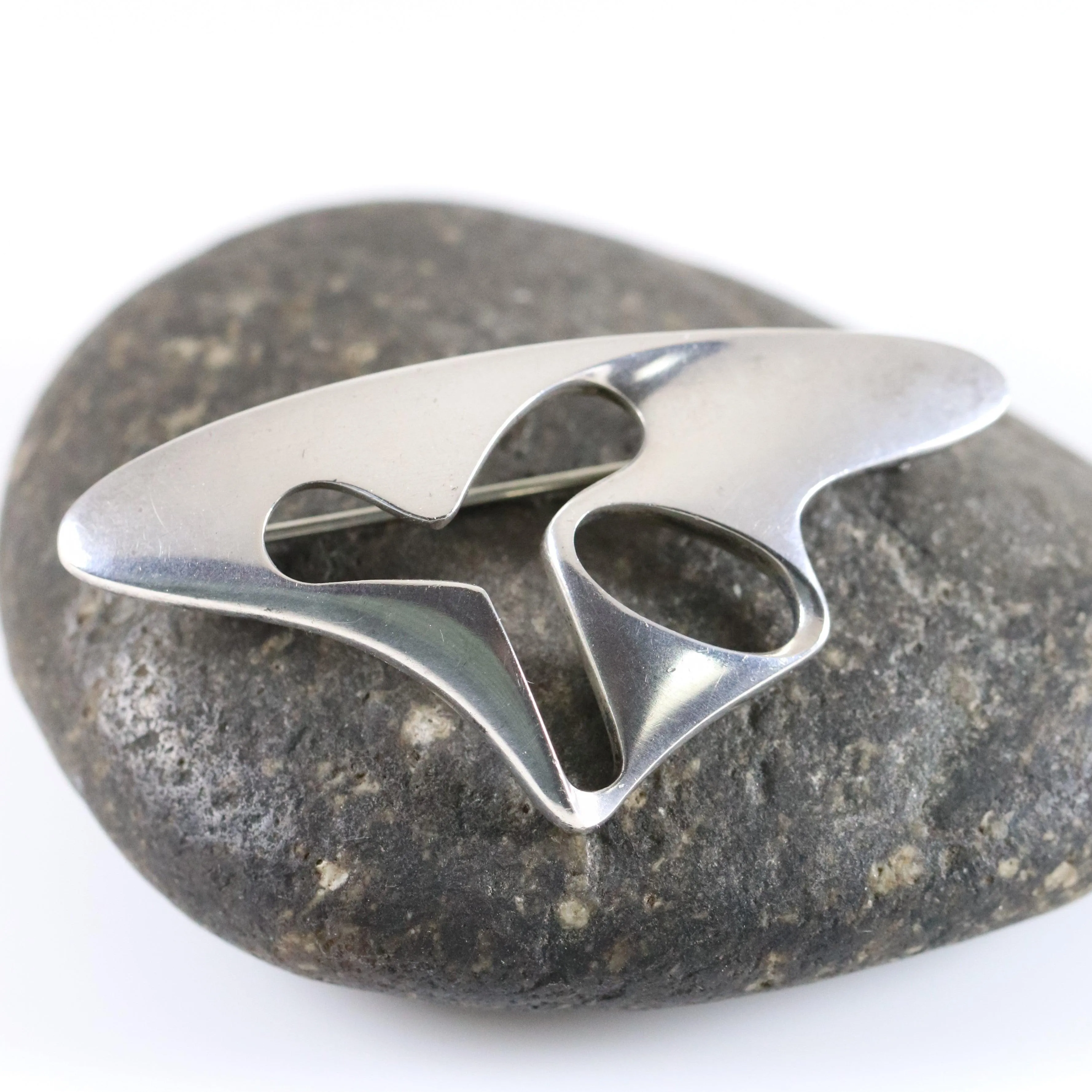 SOLD OUT: Vintage Georg Jensen Jewelry | Henning Koppel Modernist Abstract Brooch 325