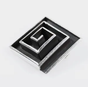 SOLD OUT: Vintage Maricela Taxco Silver Mexican Jewelry | Geometric Maze Brooch or Pendant