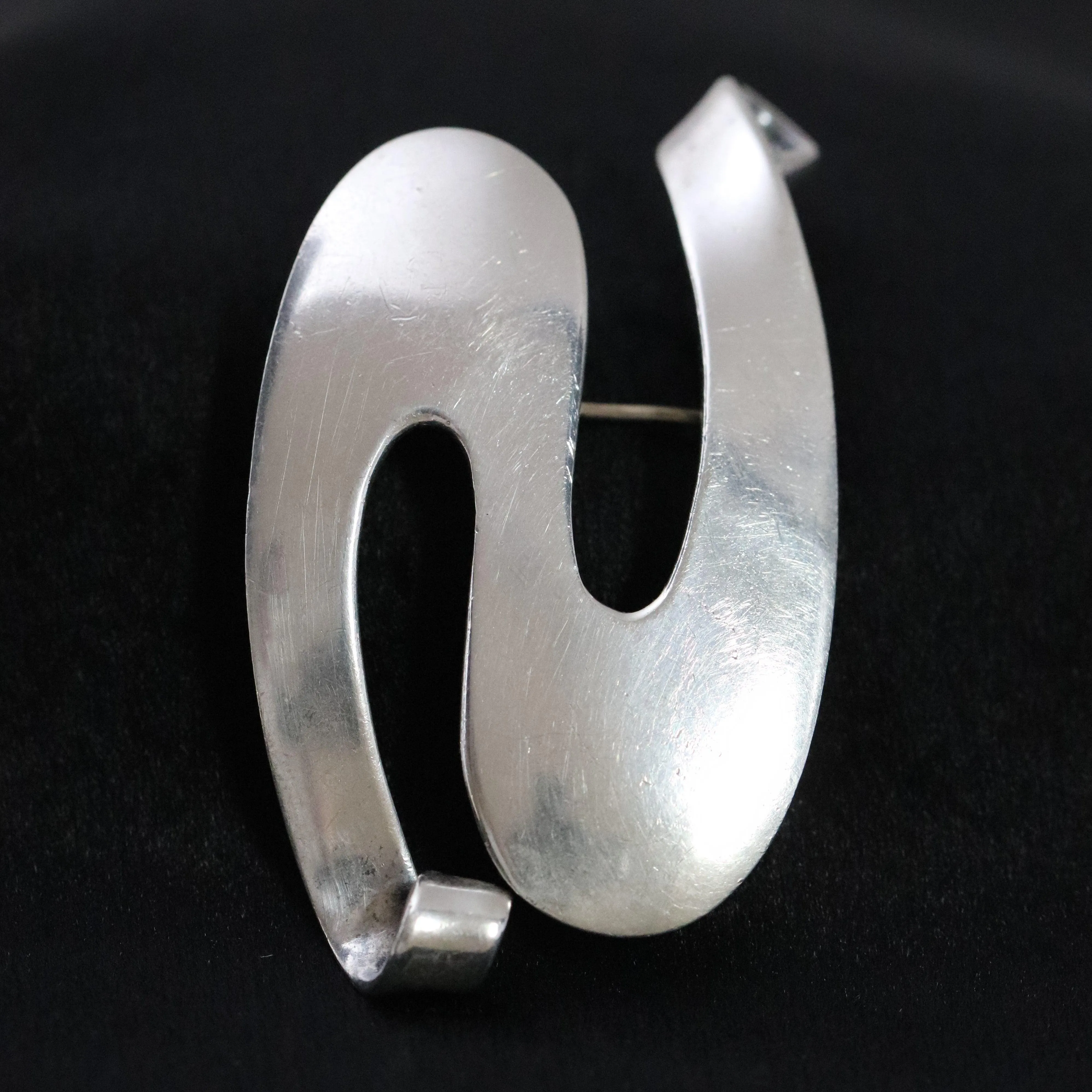 SOLD OUT: Vintage Maricela Taxco Silver Mexican Jewelry | Modernist Abstract Brooch