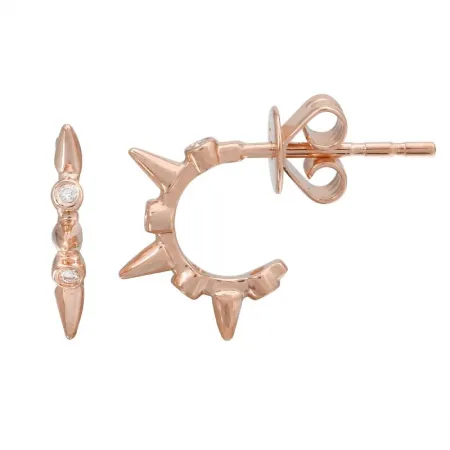 SPIKE HUGGY DIAMOND EARRING