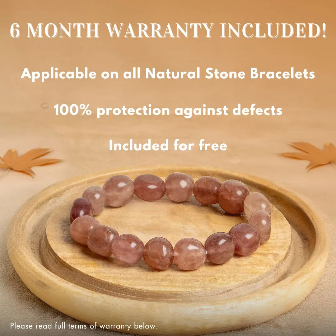 Spiritual Rudraksh Natural Stone Pyrite Om Bracelet