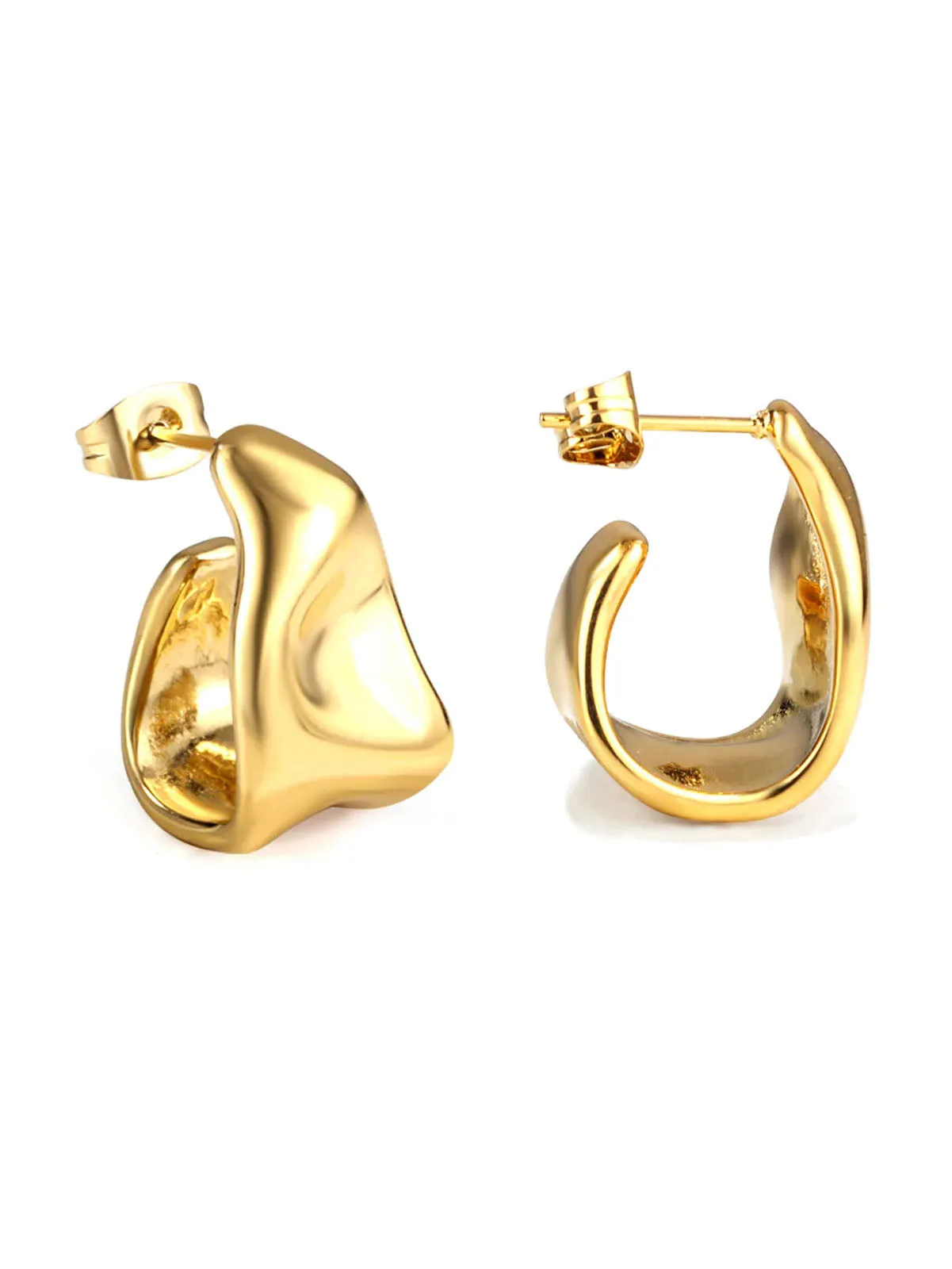 Stainless Steel Emerald Earrings - FD ⚡