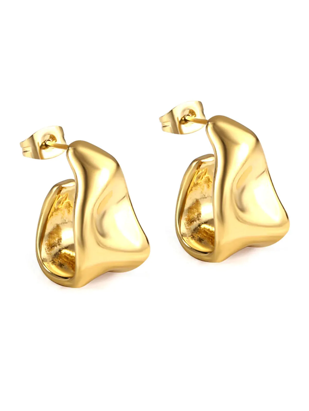 Stainless Steel Emerald Earrings - FD ⚡