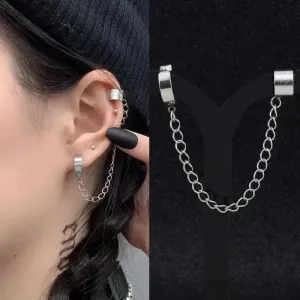 Stainless Steel Painless Ear Clip Earrings