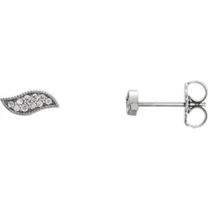 Sterling Silver .07 CTW Diamond Earrings