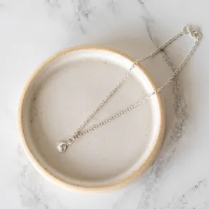 Sterling Silver Cornish Shell Charm Anklet