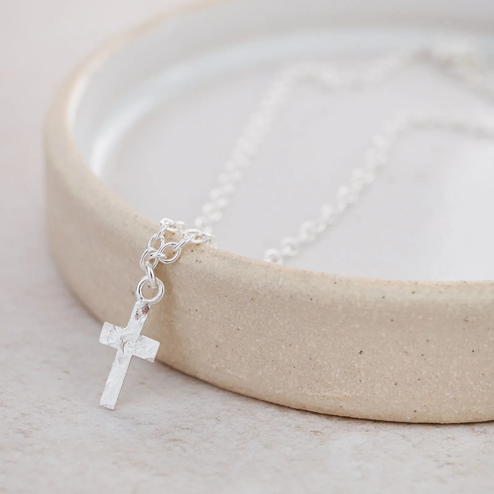 Sterling Silver Cross Charm Anklet