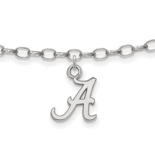 Sterling Silver LogoArt University of Alabama Anklet