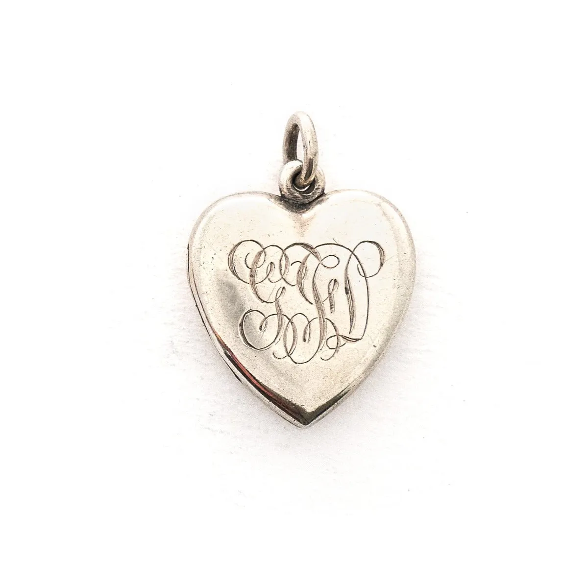 Sterling Silver Tulip Antique Heart Locket