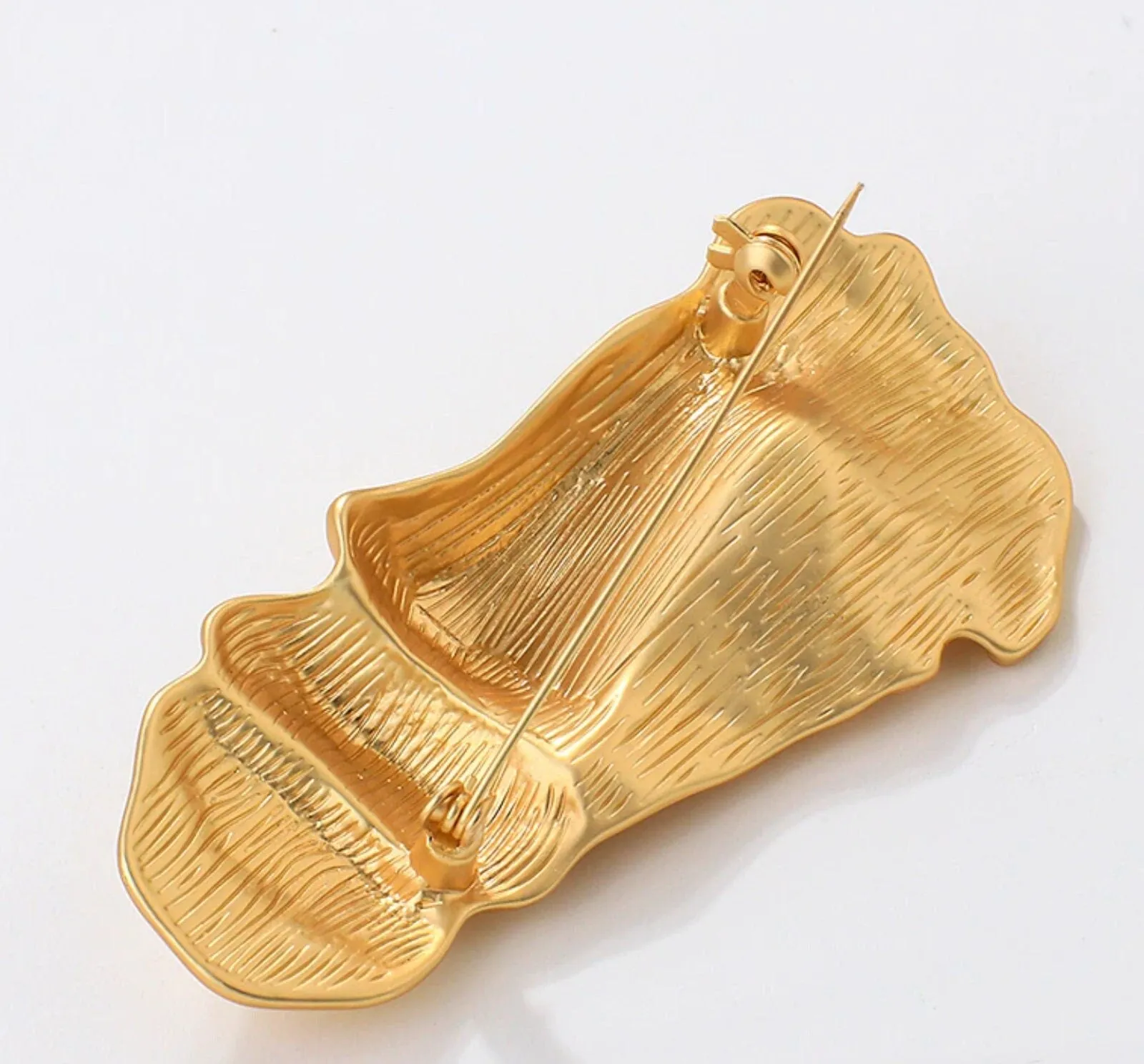 Stunning abstract face mask retro vintage look gold plated royal design ggg14
