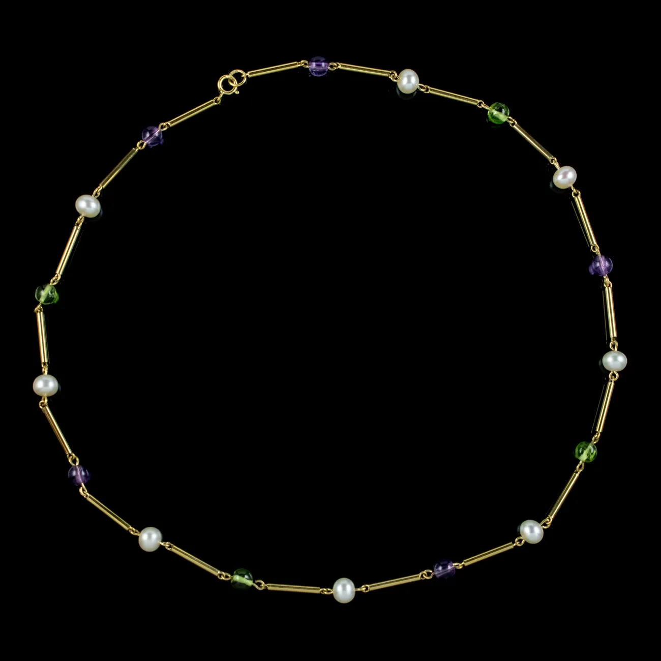 Suffragette Necklace 9ct Gold Circa 1975