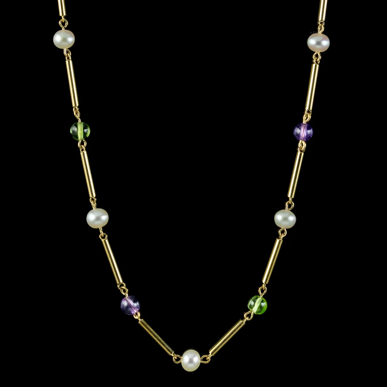 Suffragette Necklace 9ct Gold Circa 1975