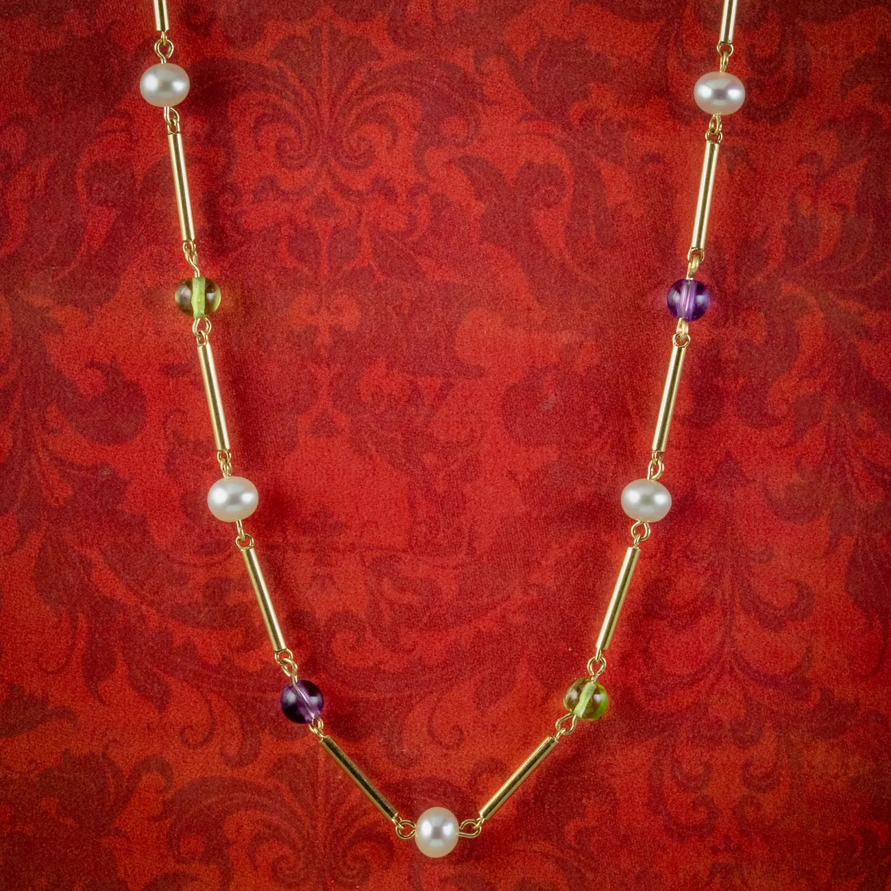 Suffragette Necklace 9ct Gold Circa 1975