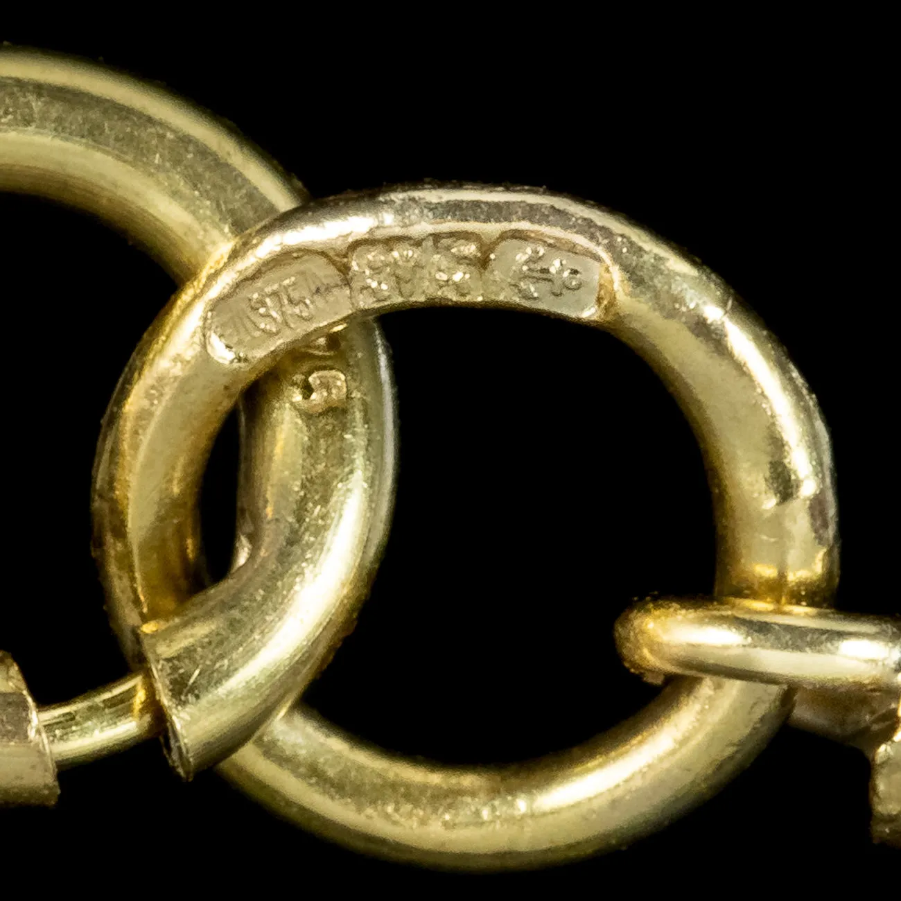 Suffragette Necklace 9ct Gold Circa 1975