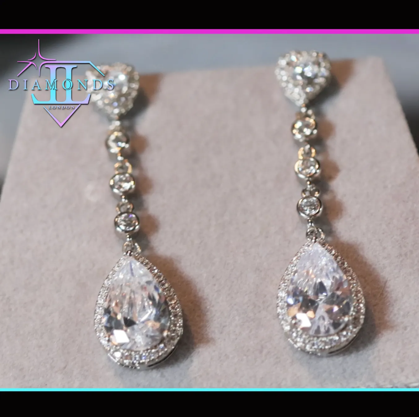 Teardrop Earrings | Womens Diamond Earrings | Pear Shape Earrings