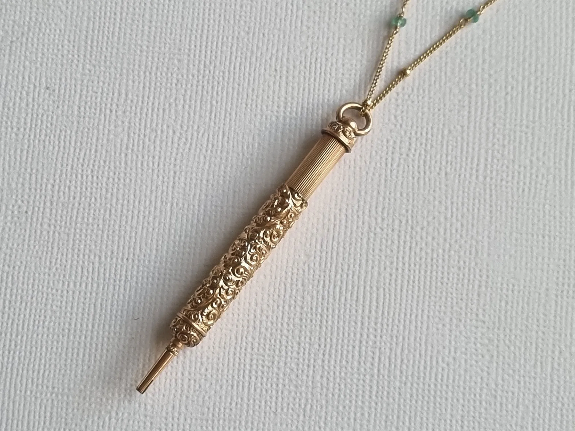 the letters I wrote | antique propelling pencil necklace