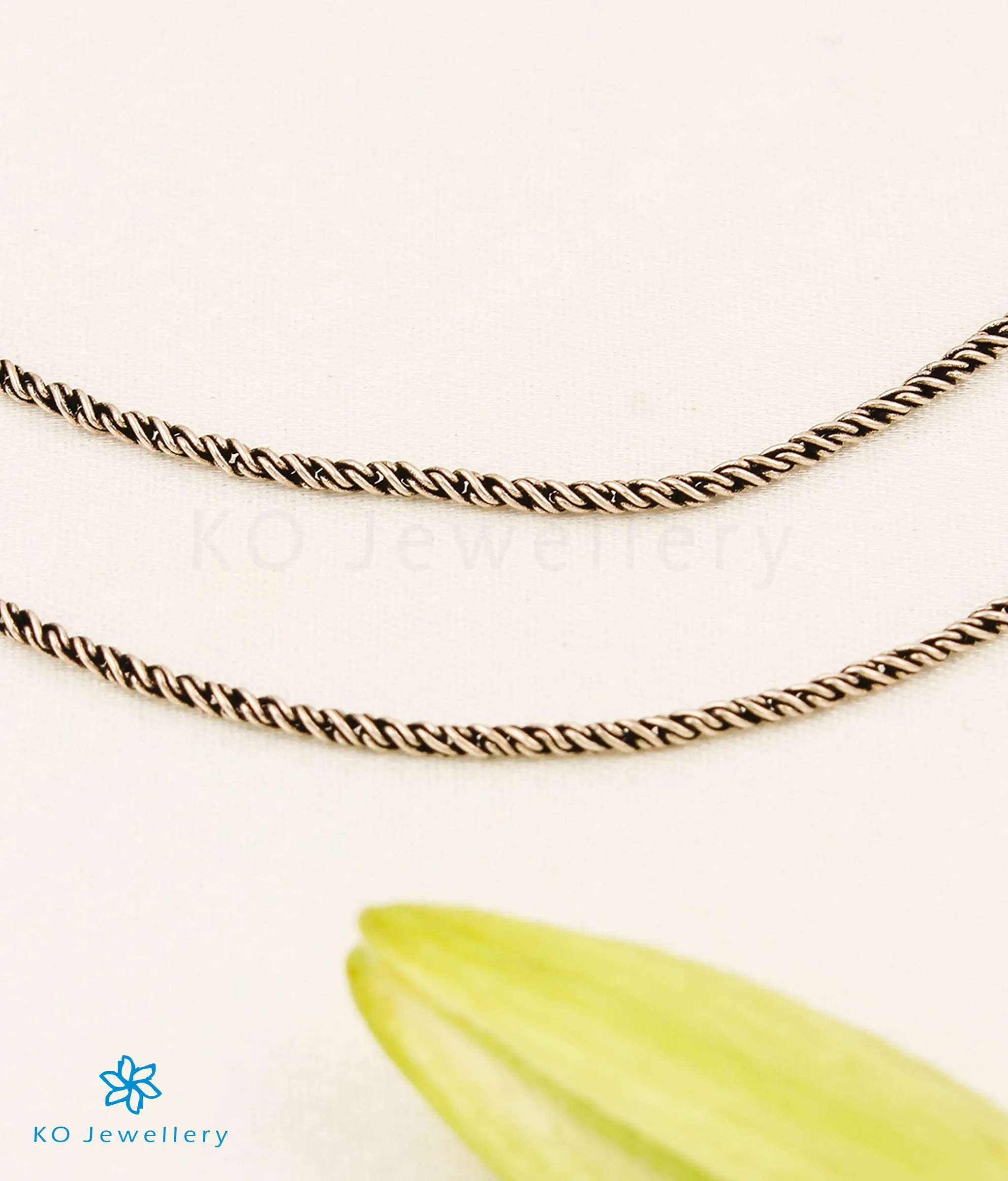 The Samya Silver Anklets