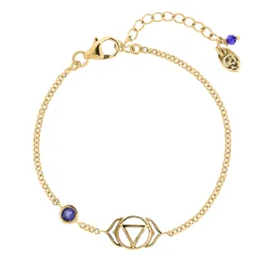 Third Eye Chakra Bracelet - Gold