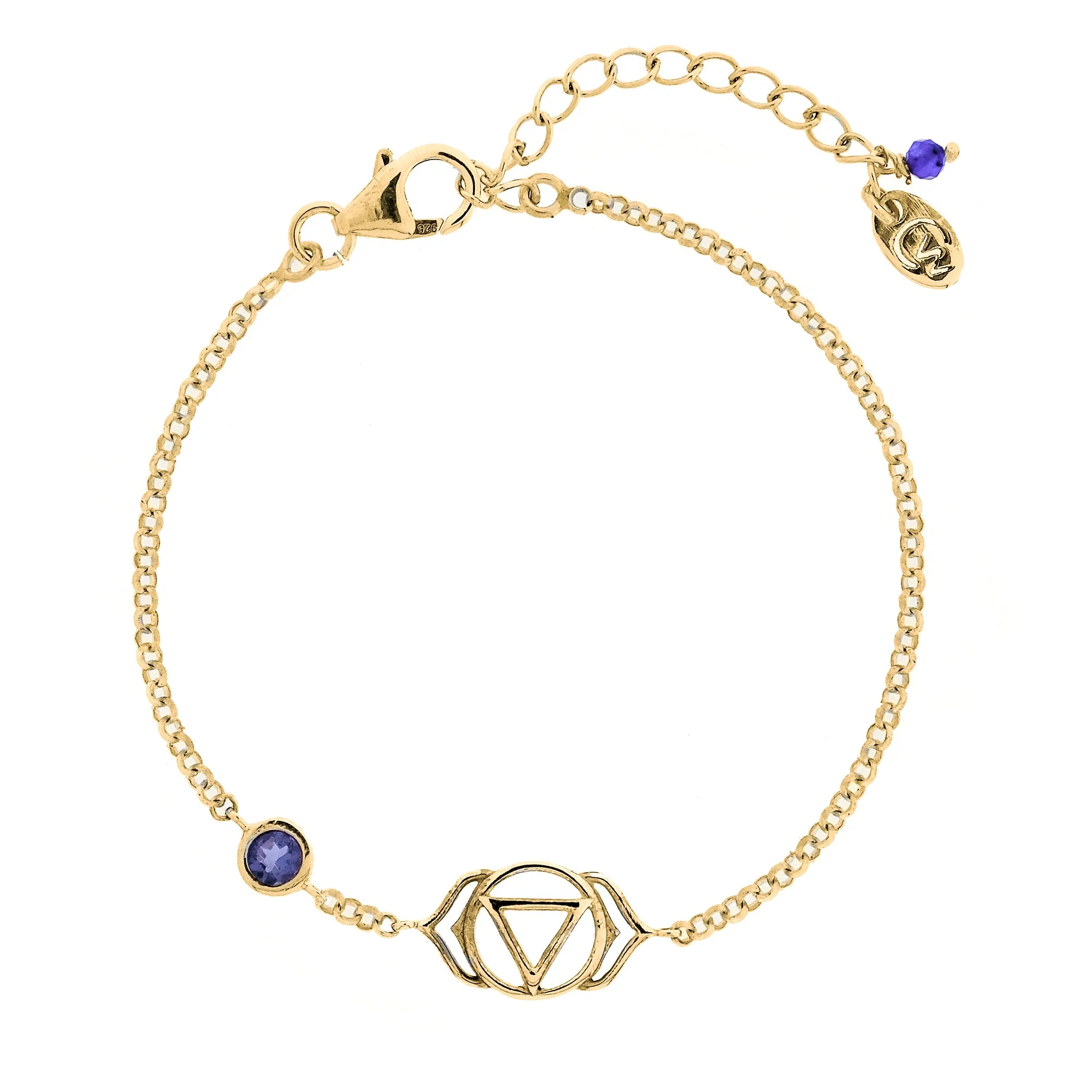 Third Eye Chakra Bracelet - Gold