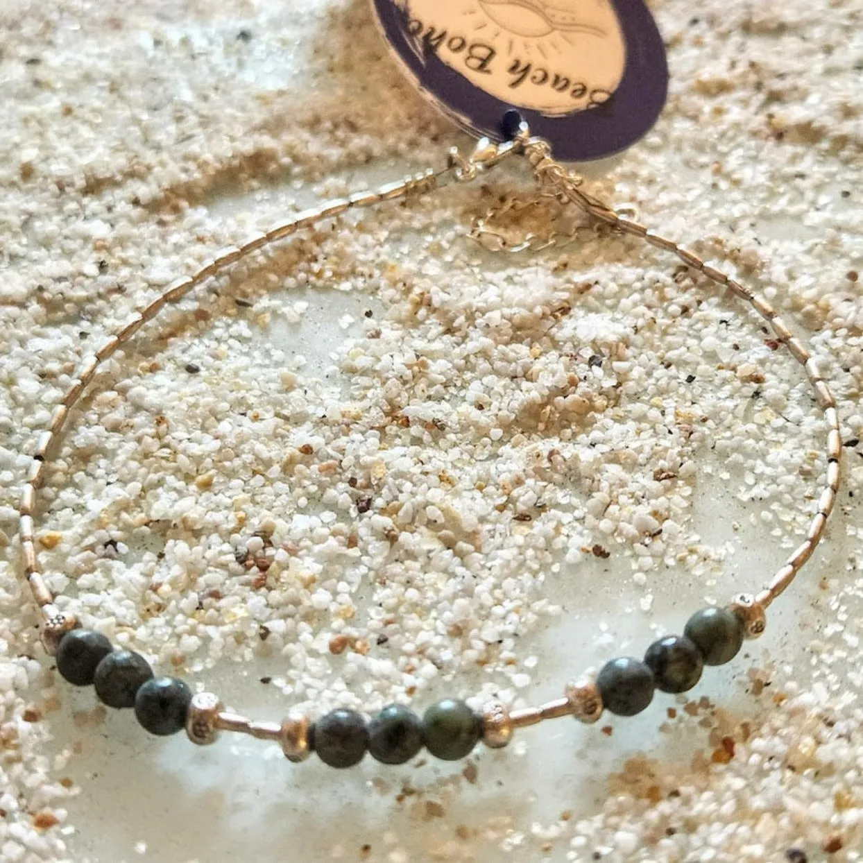 THREE CHARMS - HILLTRIBE SILVER CHARMS / TURQUOISE STONES