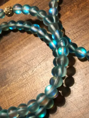 Tibetan Hidden Magic Bracelets, Blue Glowstones