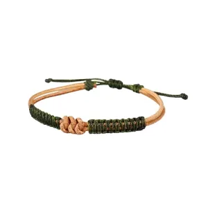 Tibetan Protection Knot Bracelet in Green