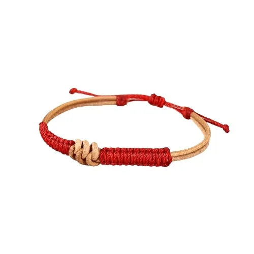 Tibetan red protection knot bracelet