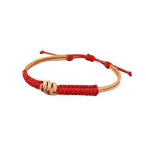 Tibetan red protection knot bracelet