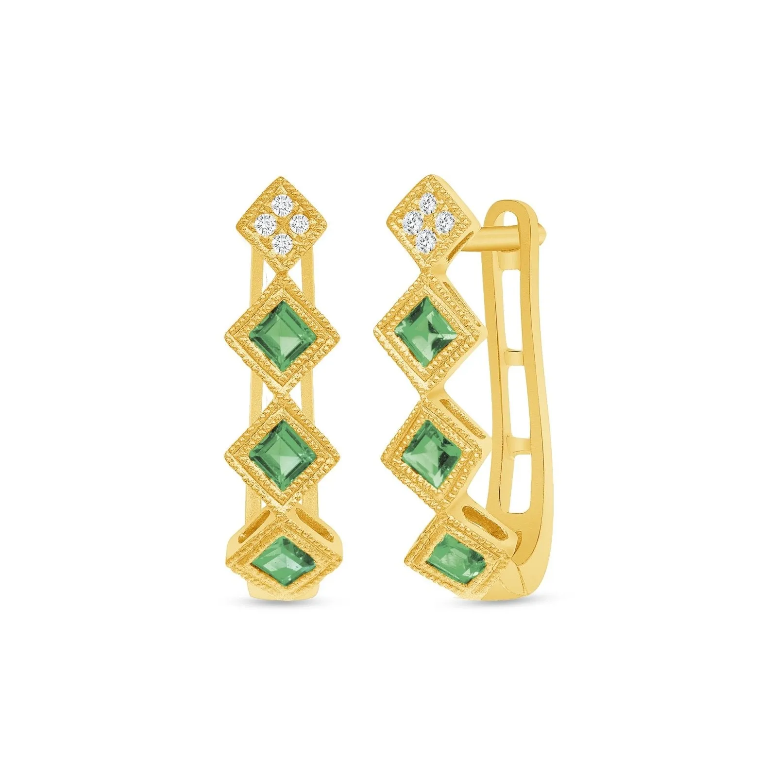 Timeless Emerald Earrings