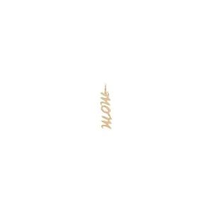 Tiny Solid Mom Charm 14K