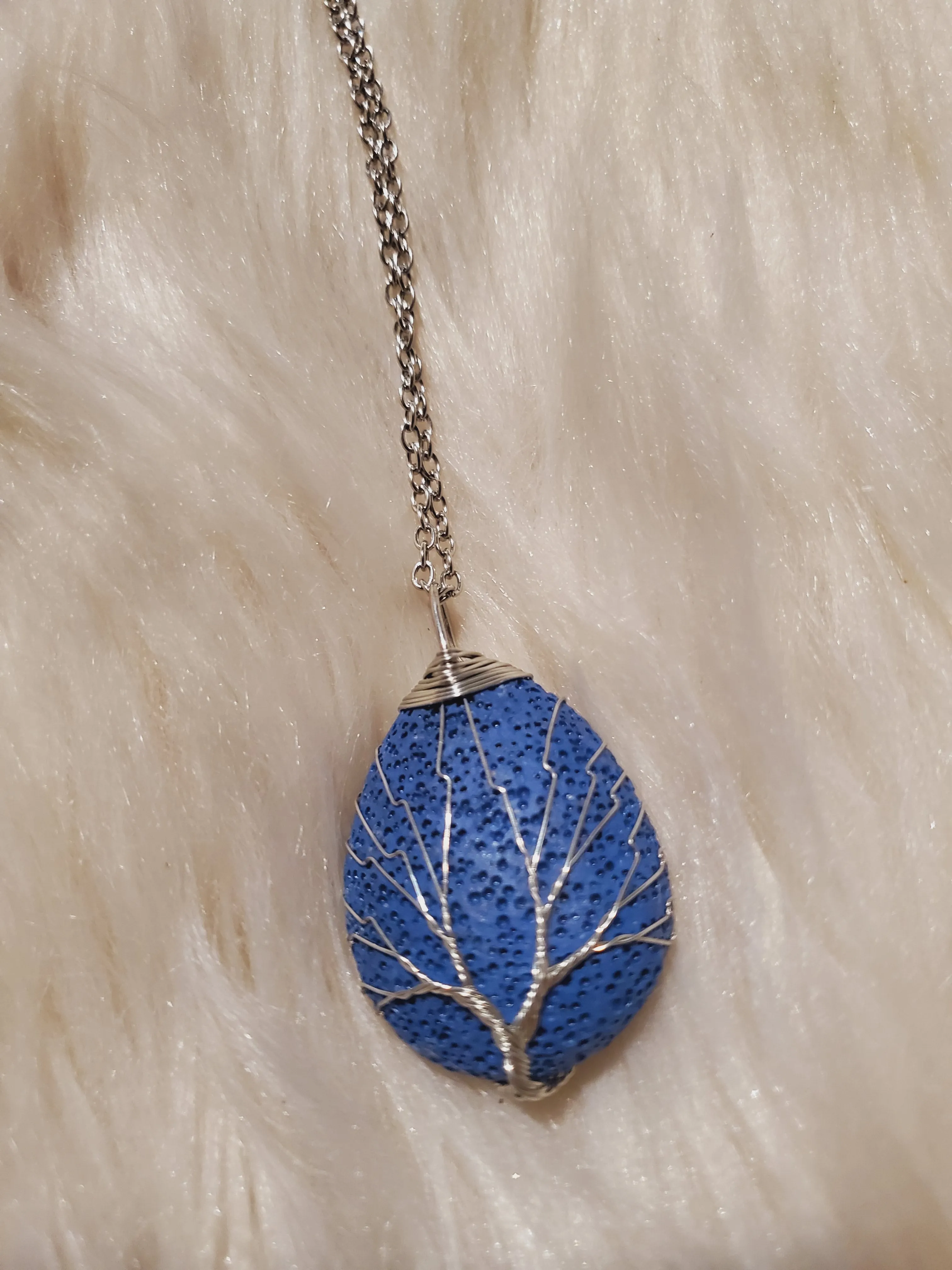 Tree of Life, Lava Necklace