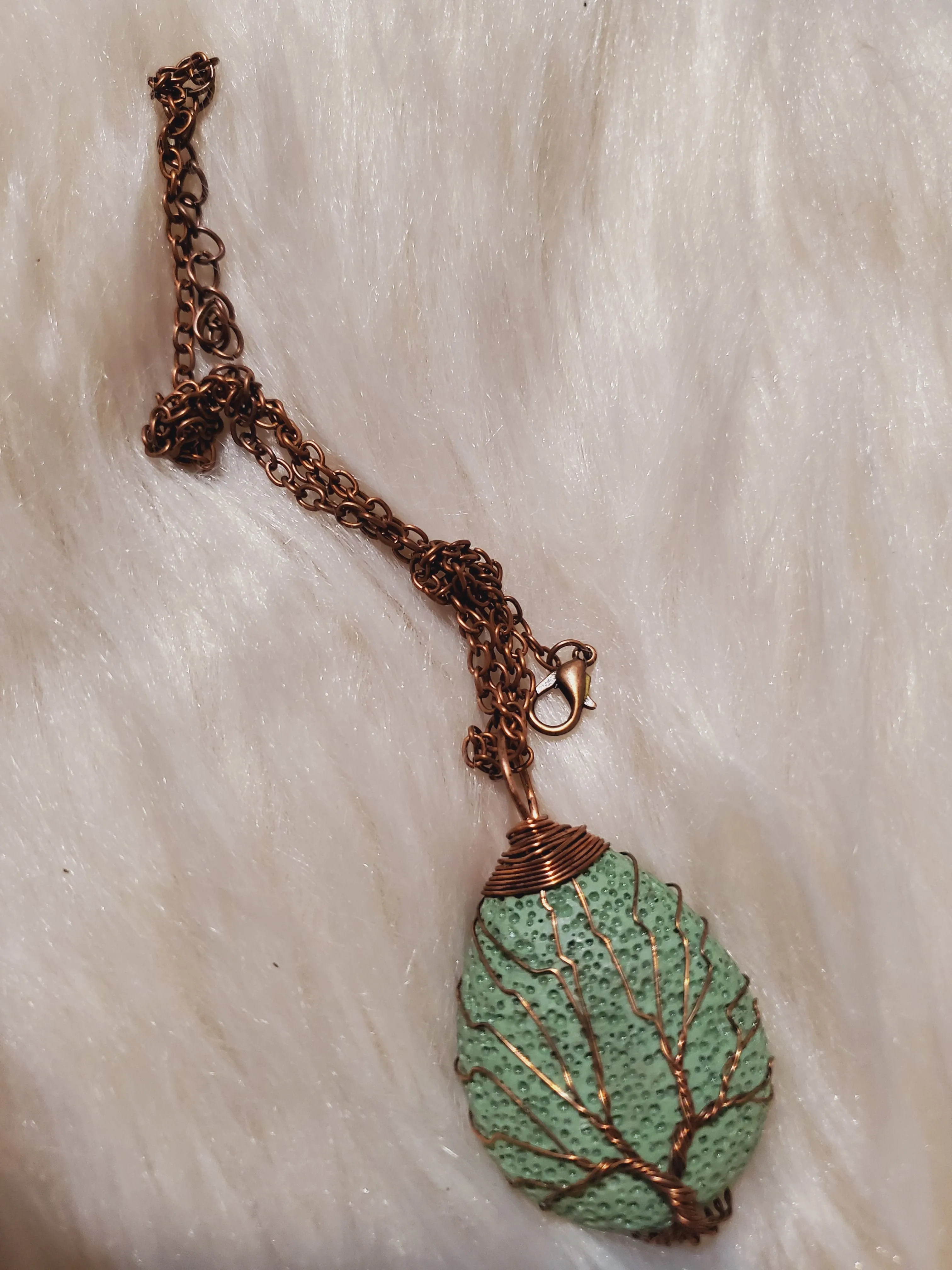 Tree of Life, Lava Necklace