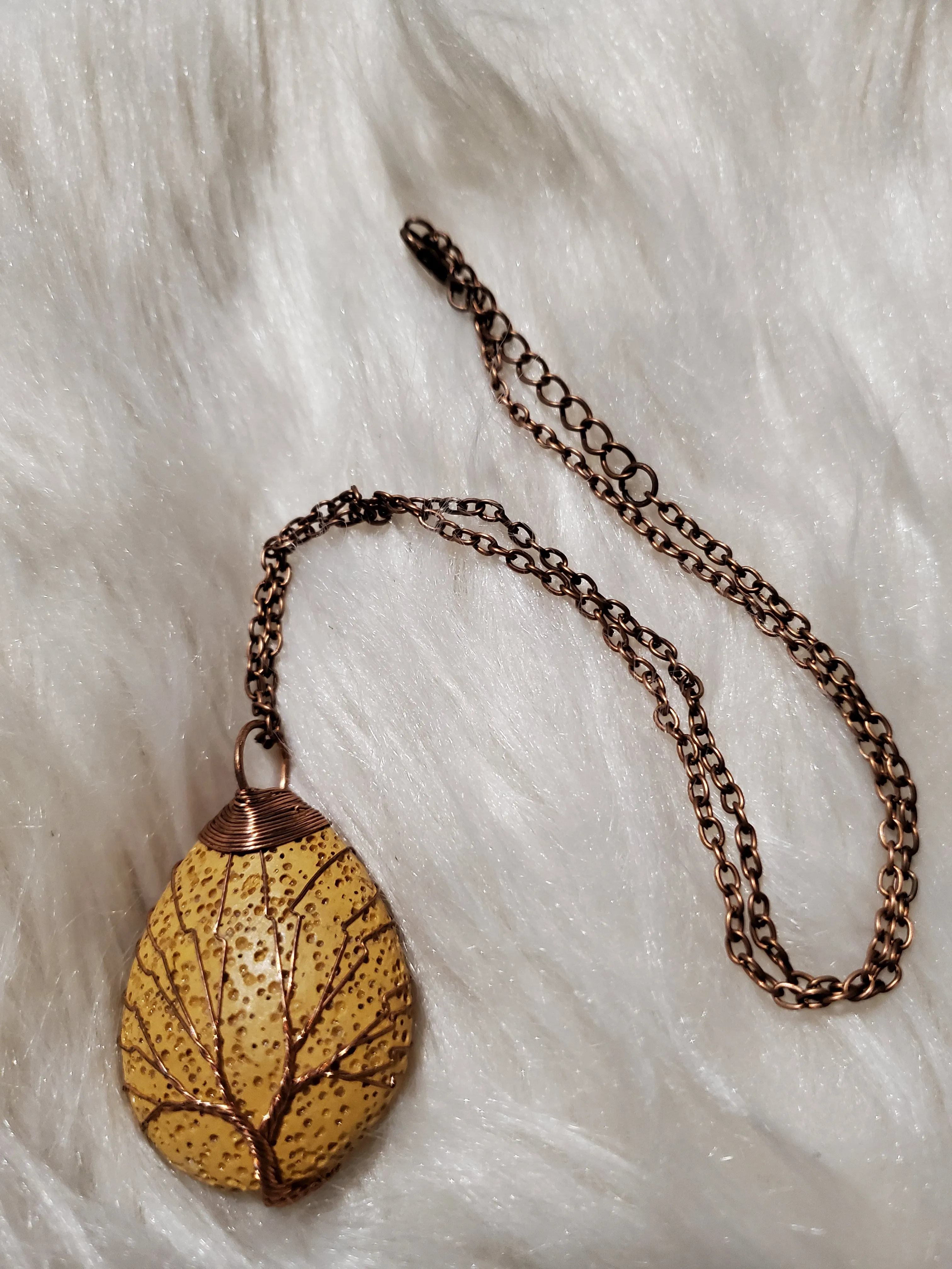 Tree of Life, Lava Necklace