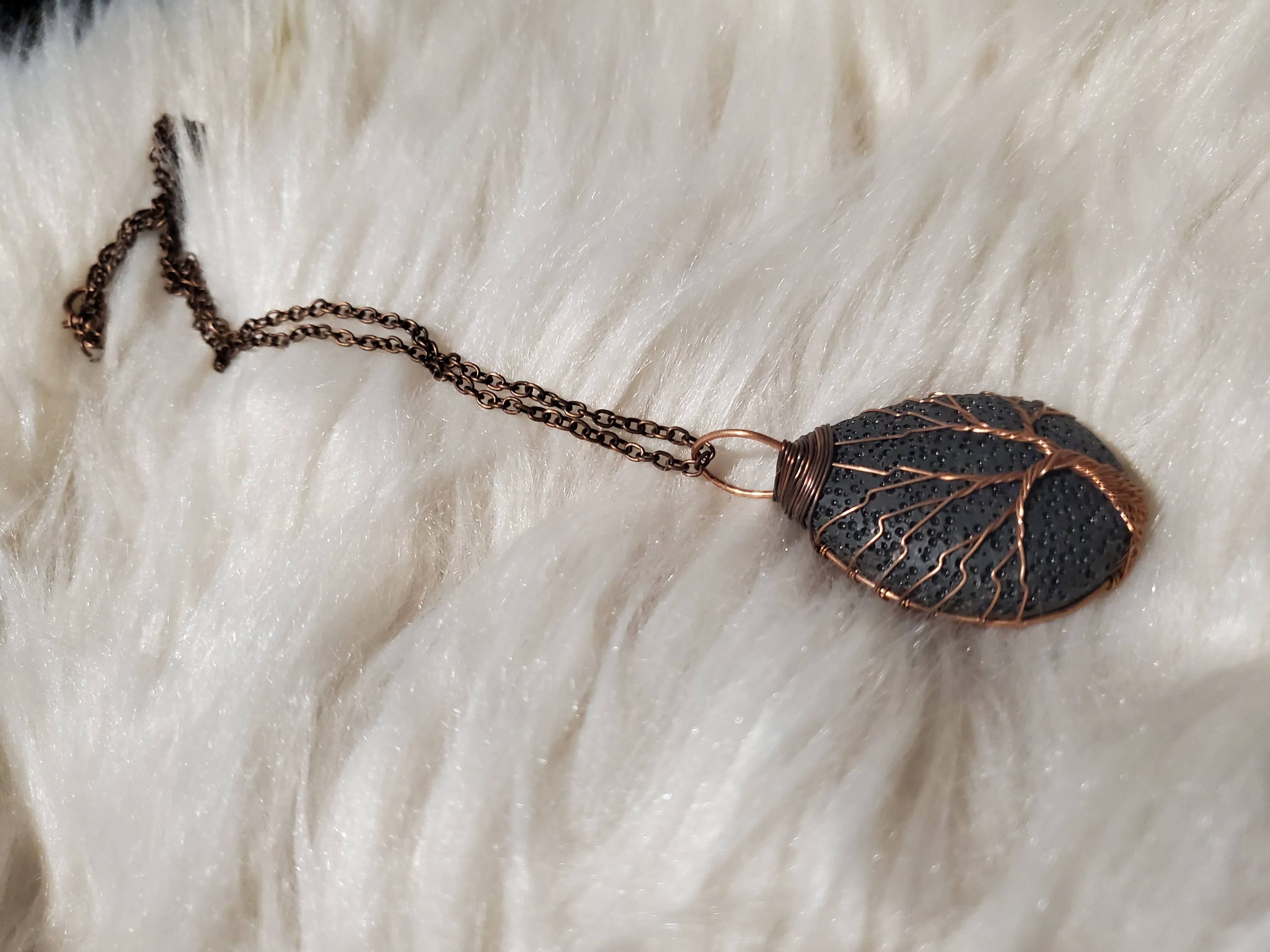 Tree of Life, Lava Necklace