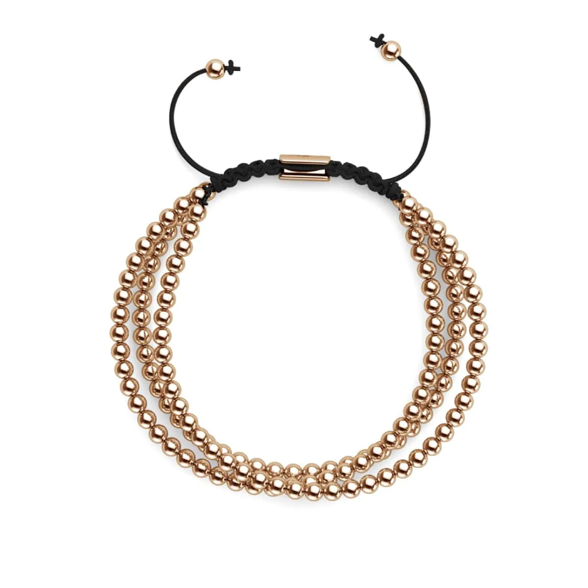 Trinity | Rose Gold | Triple Strand Bracelet