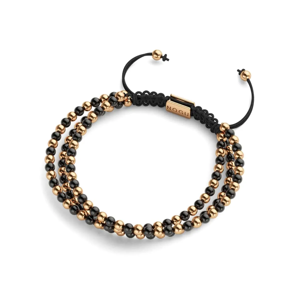 Trinity | Rose Gold x Gunmetal | Triple Strand Bracelet